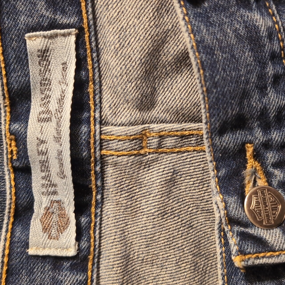 Harley-Davidson blue denim jeans, 40 X 34 - Picture 8 of 10